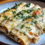 Creamy White Chicken Enchiladas
