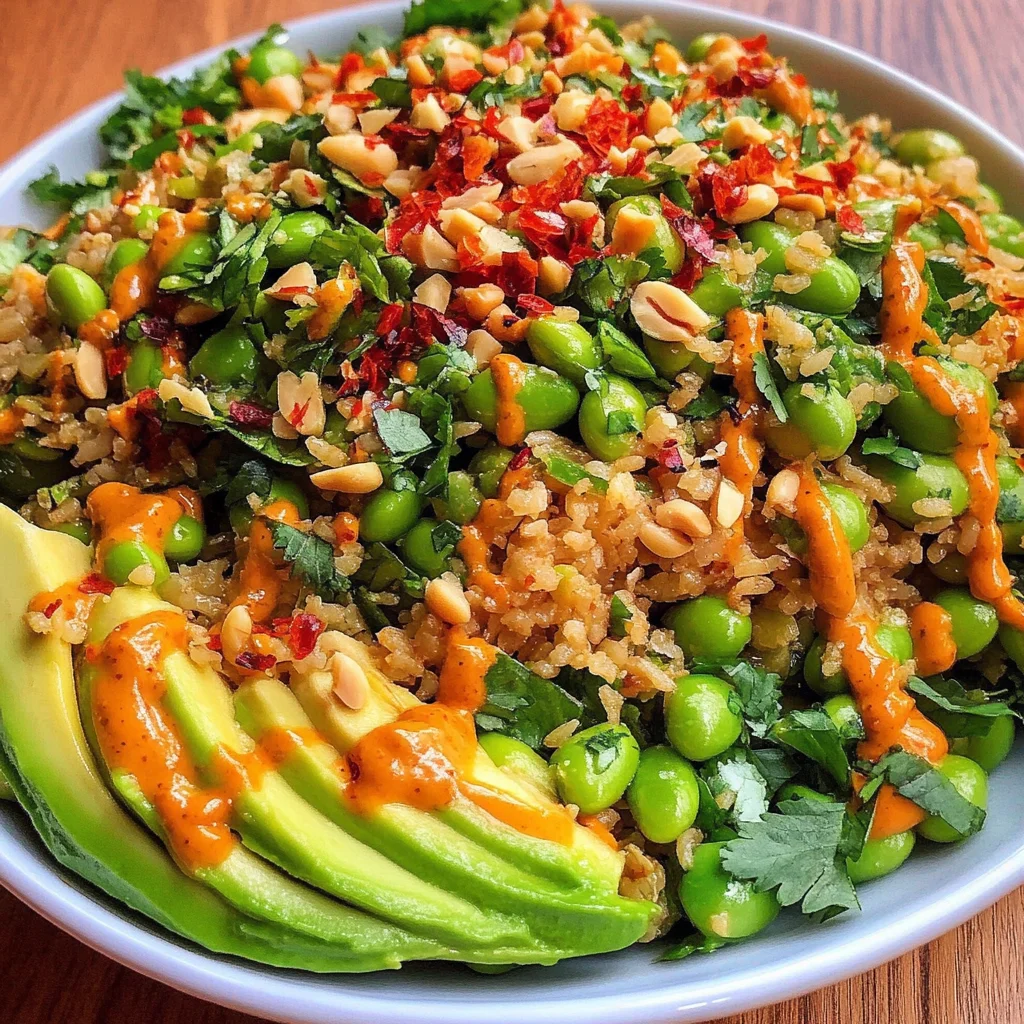 Crispy Rice Salad with Peanut-Chili Dressing