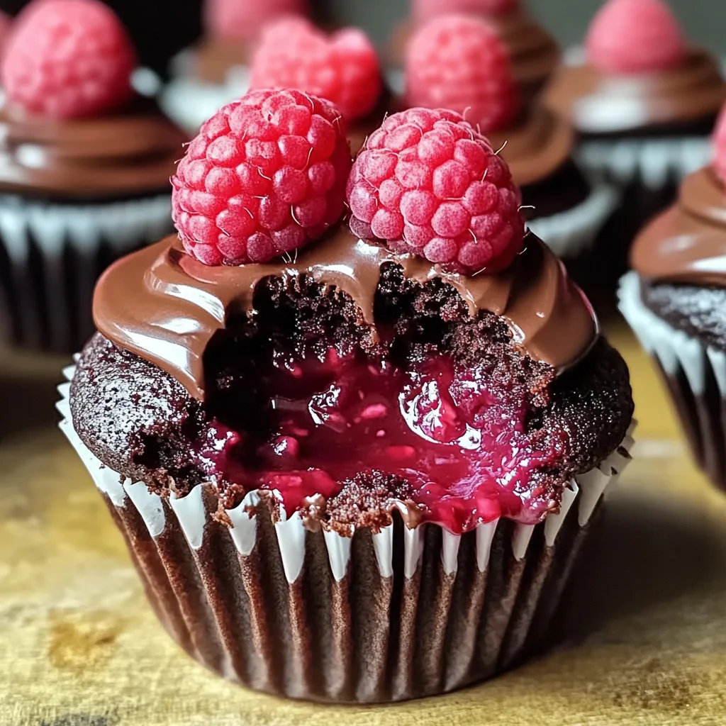 Decadent Raspberry Chocolate Lava Cupcakes You'll Adore