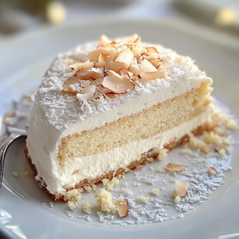 Gâteau fondant noix de coco