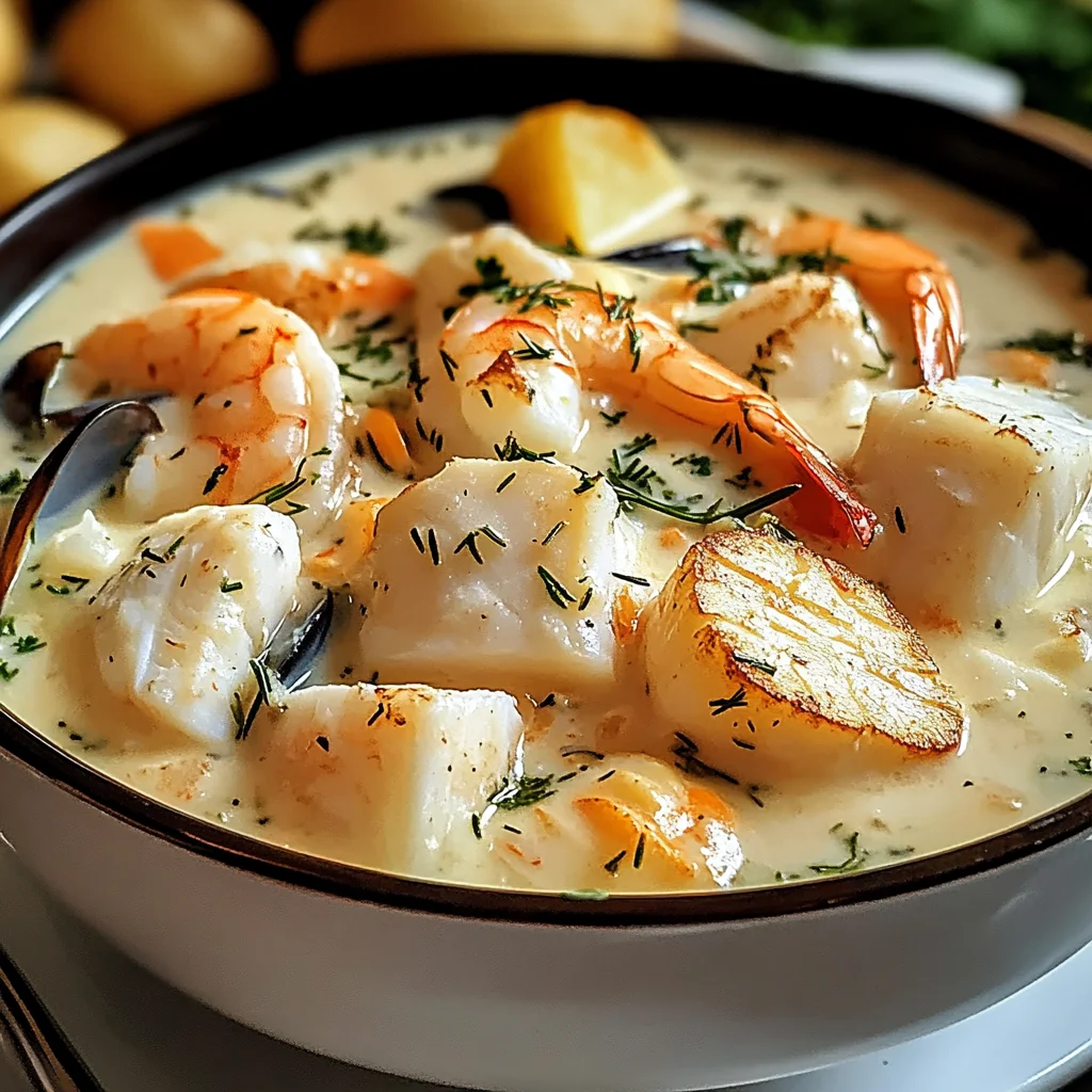 Hearty Nova Scotia Seafood Chowder for Cozy Nights In