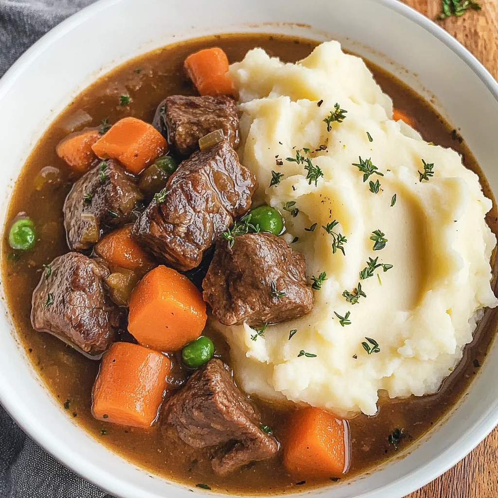 Irish Stew With Mashed Potatoes
