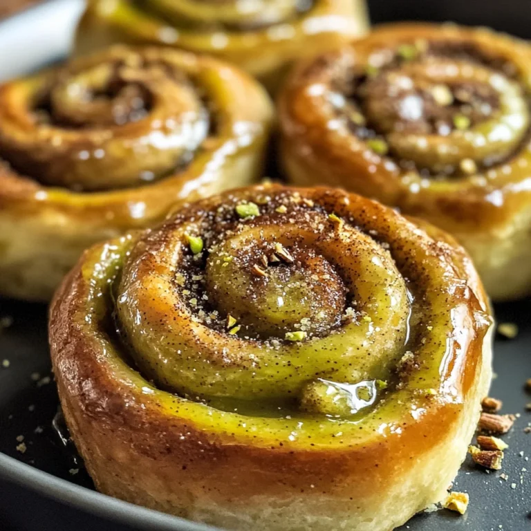 Pistachio Butter Cinnamon Rolls