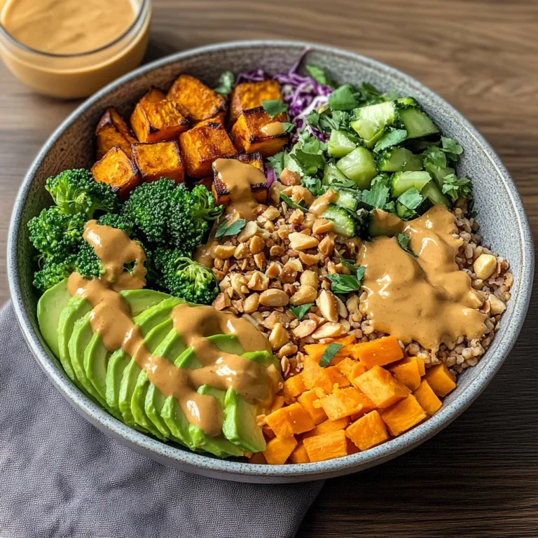 Thai Peanut Sweet Potato Buddha Bowl