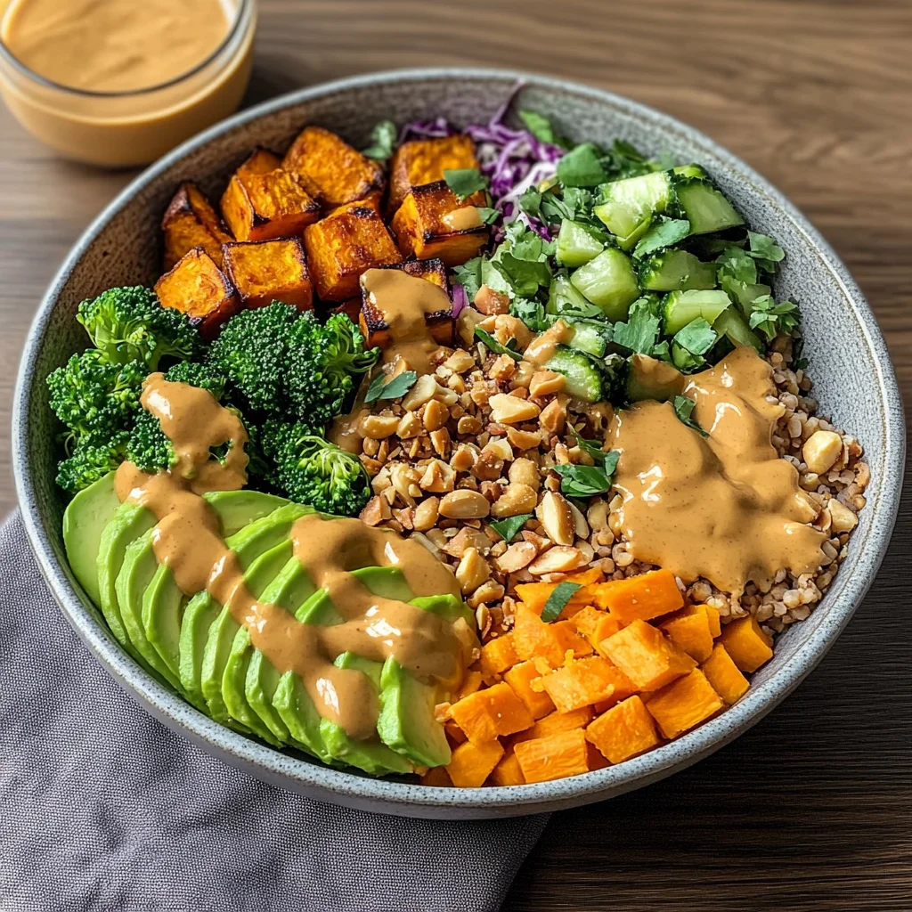 Thai Peanut Sweet Potato Buddha Bowl