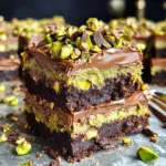 Vegan Pistachio Cream Brownies