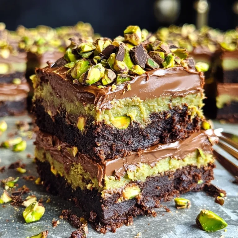 Vegan Pistachio Cream Brownies
