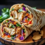 Flavorful Thai Peanut Chicken Wraps