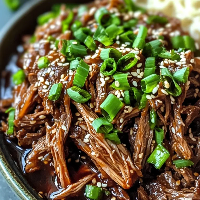 Irresistibly Juicy Slow Cooker Asian Pulled beef Delight