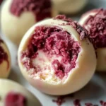 No-Bake Raspberry Cheesecake Truffles