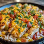 One-Pot Cheesy Southwest Chicken & Rice: Creamy Bliss!
