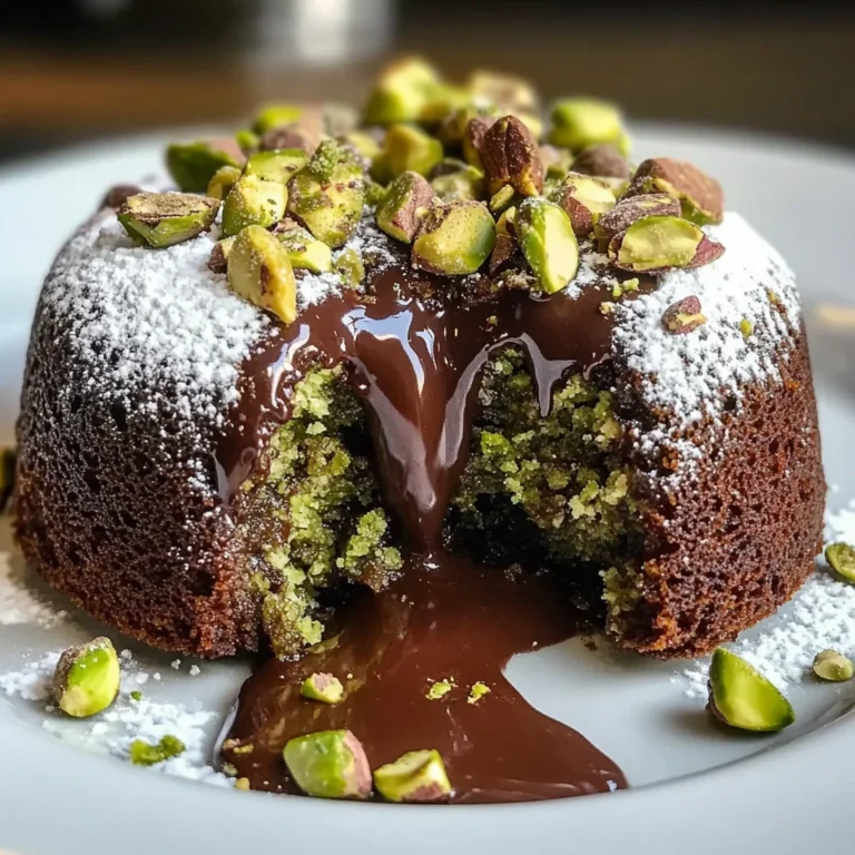 Pistachio Chocolate Lava Cakes: Indulge in Gooey Bliss!