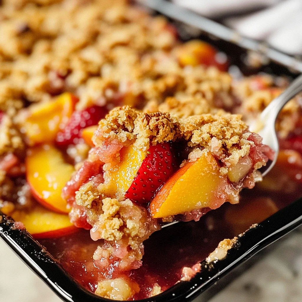 Strawberry Peach Crisp