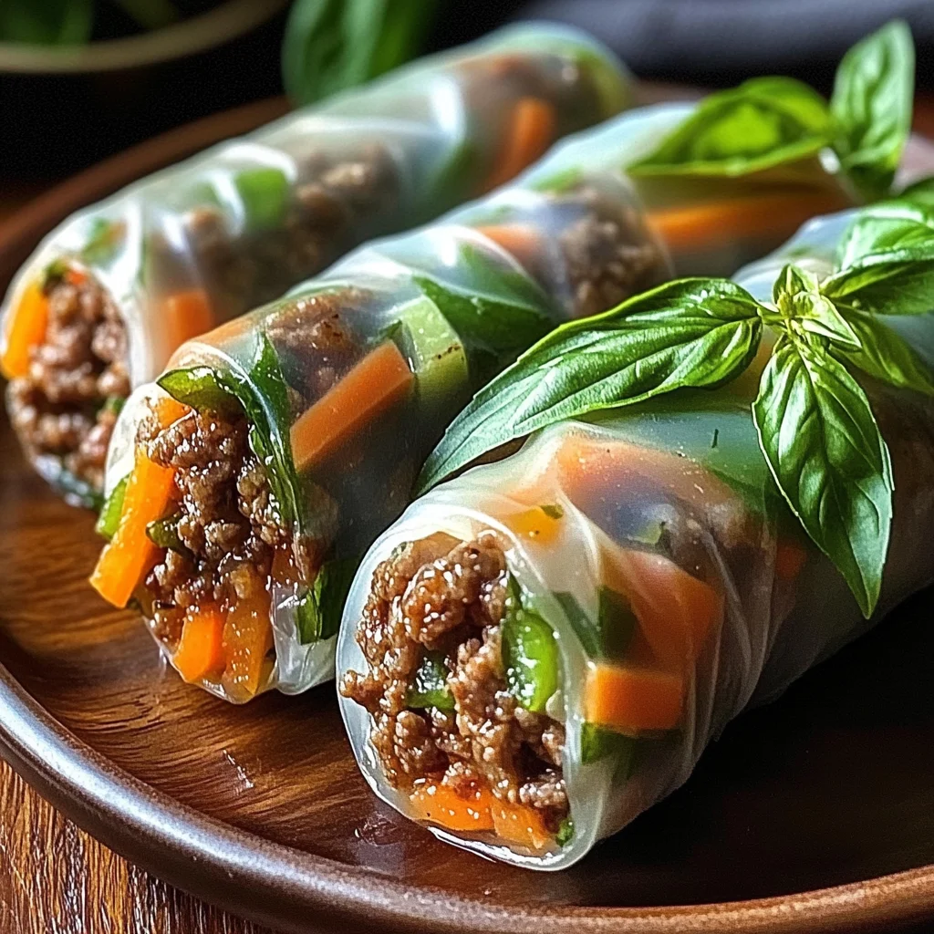 Thai Basil Beef Rolls That Will Spice Up Your Weeknight Dinner