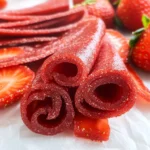 3-Ingredient Homemade Strawberry Fruit Roll-Ups