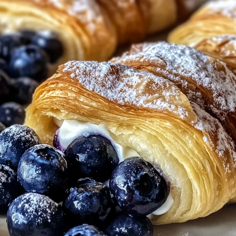 Berries and Cream Filled Croissants: A Flaky, Luscious Delight