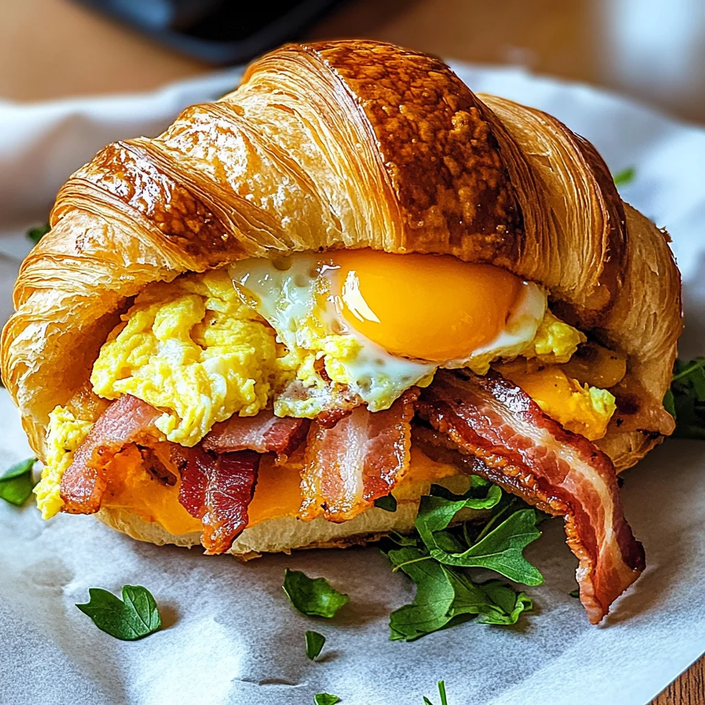 Breakfast Croissant Sandwich Recipe