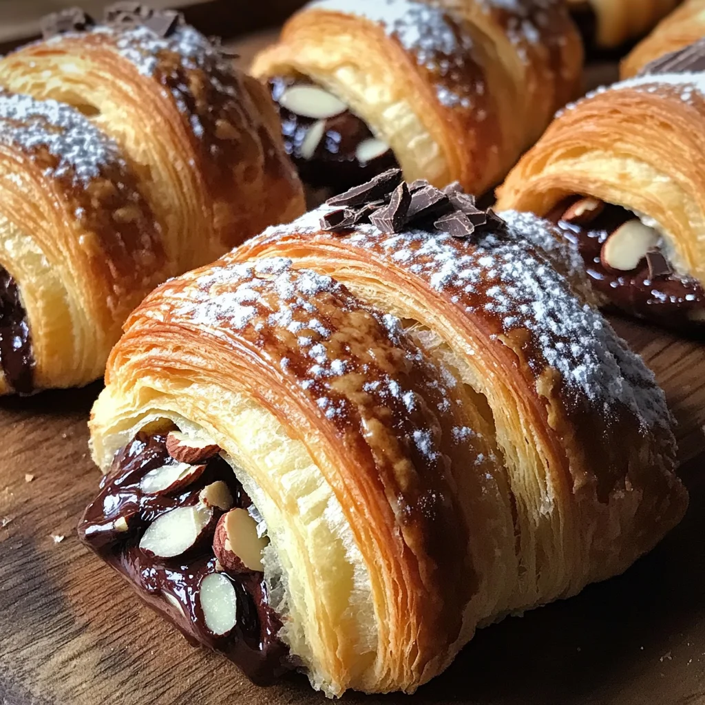 Chocolate Almond Croissants Recipe