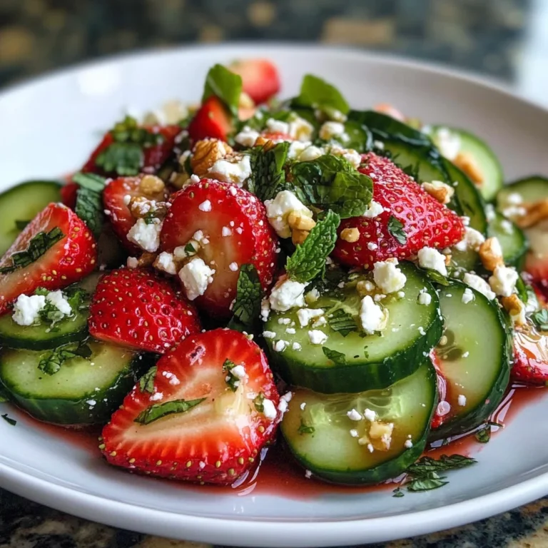 Cucumber Strawberry Salad