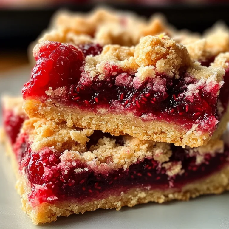 Fabulous Five Ingredient Raspberry Bars