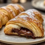 Golden Nutella Croissants - flirtyfood