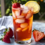 Homemade Strawberry Iced Tea