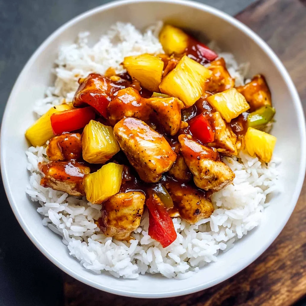 Instant Pot Pineapple Chicken and Rice