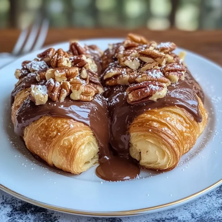 Irresistible Peanut Butter Chocolate Stuffed Croissant French Toast