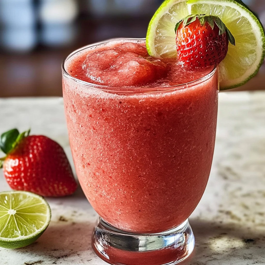 Nonalcoholic Strawberry Margaritas