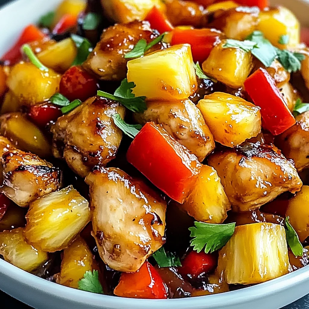 Pineapple Chicken and Rice Recipe -Tropical Dinner Ideas
