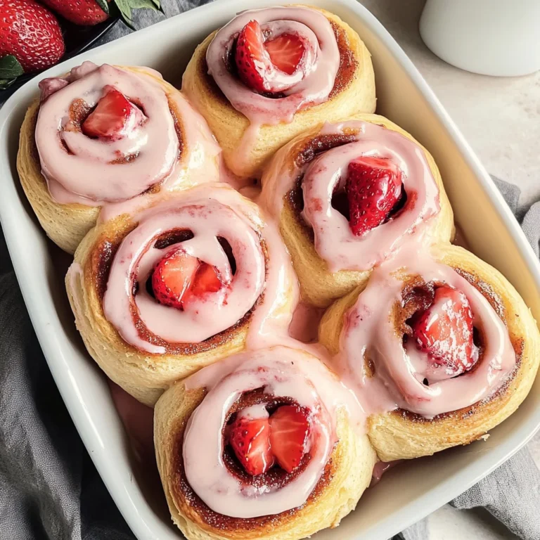 Strawberry Cinnamon Rolls
