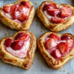 Strawberry Cream Cheese Heart Danishes