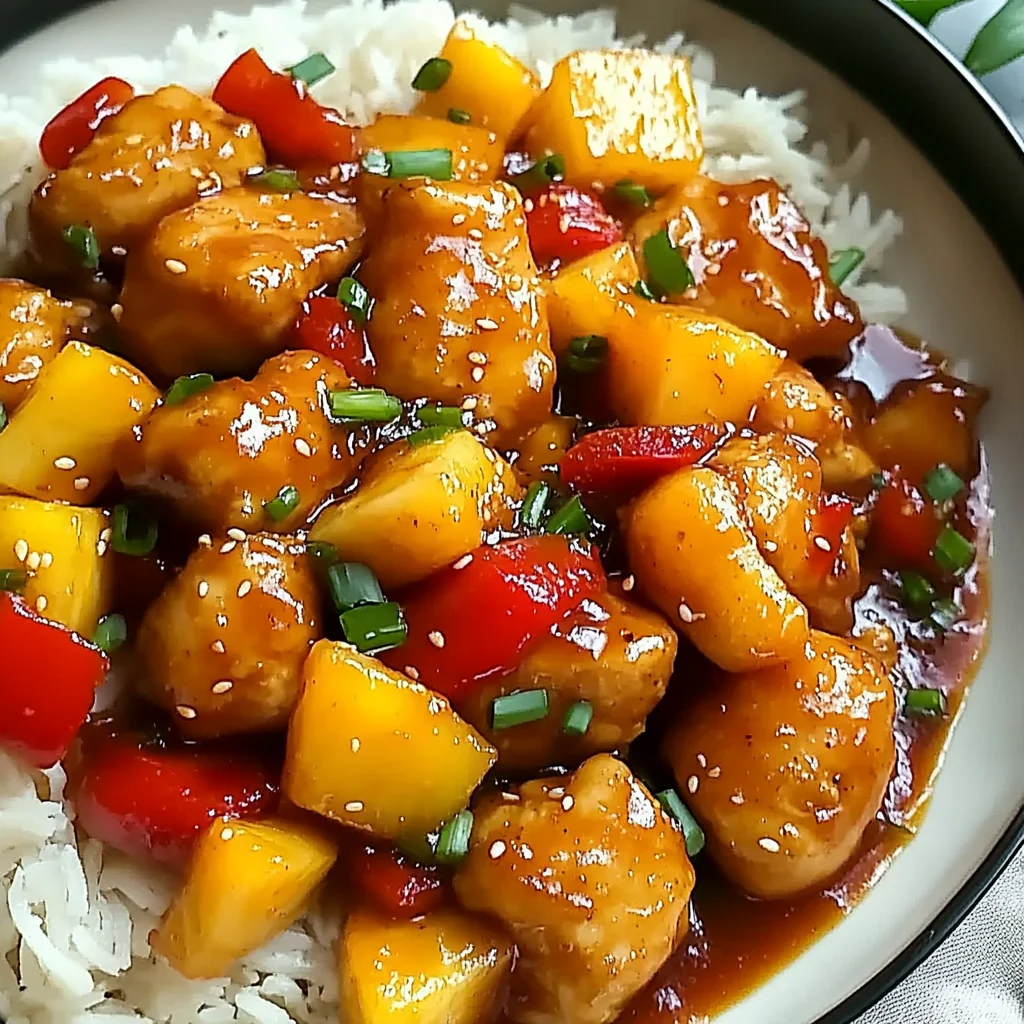 Sweet and Sour Chicken with Pineapple