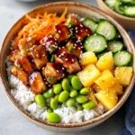 Teriyaki Chicken Poke Bowls