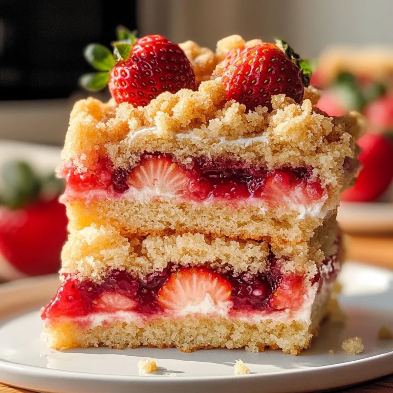 Vegan Strawberry Crumb Cake